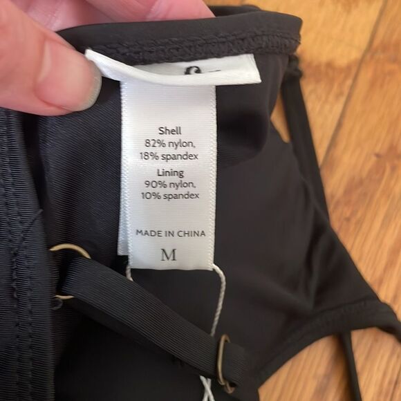Andie Swim Amalfi One Piece Swimsuit Black size Medium NWT - Picture 5 of 7
